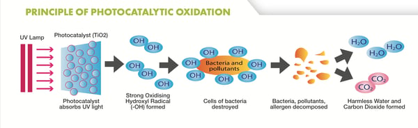 Photocatalytic Oxidation Principle Process Flow